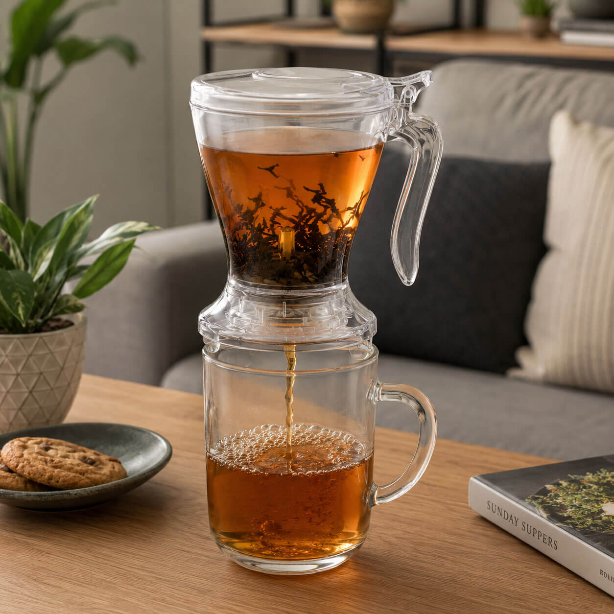 Genuine Tea Gravity Steeper – BPA-Free Loose Leaf Tea Brewer