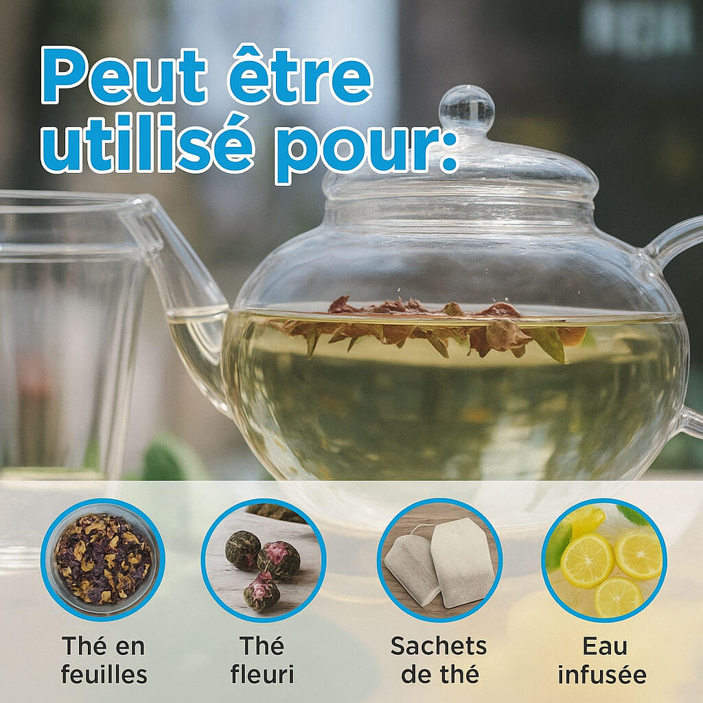 MONACO Glass Teapot with Infuser – 42oz / 1250mL by Grosche