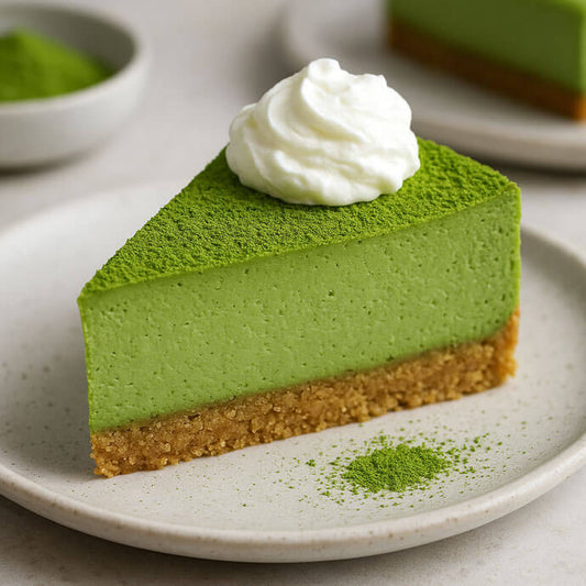 Decadent Matcha Cheesecake Recipe with Shizuoka Premium Matcha