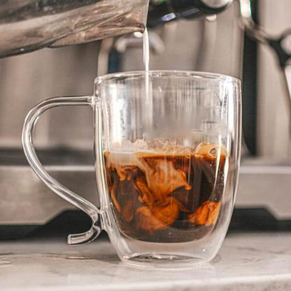 CYPRUS Double Wall Glass Mug – 16oz / 500mL by Grosche