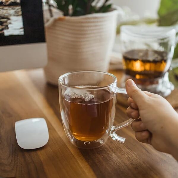 CYPRUS Double Wall Glass Mug – 16oz / 500mL by Grosche