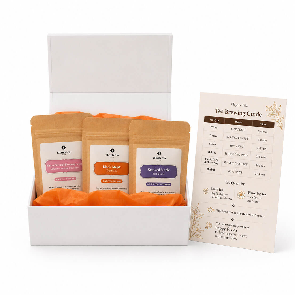 Tea Discovery Box for Beginners – Loose Leaf Tea Sampler Gift Set