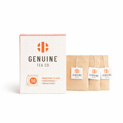 Biodegradable Drawstring Tea Bags by Genuine Tea