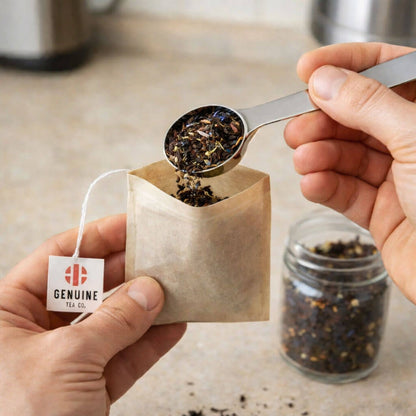 Biodegradable Drawstring Tea Bags by Genuine Tea