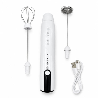 Mousseur à lait électrique Genuine Tea – 3 vitesses, rechargeable USB-C