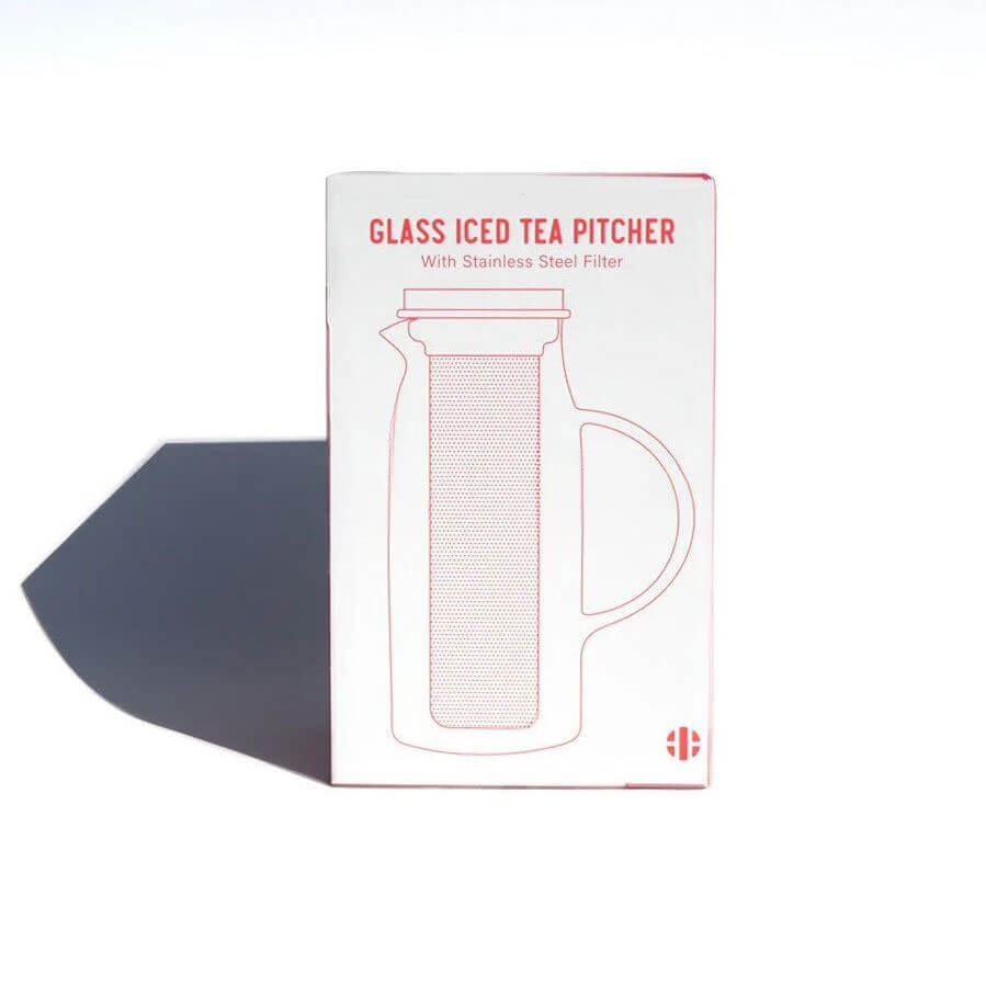 Glass Iced Tea Pitcher with Filter by Genuine Tea – 1.5L Borosilicate Glass Pitcher