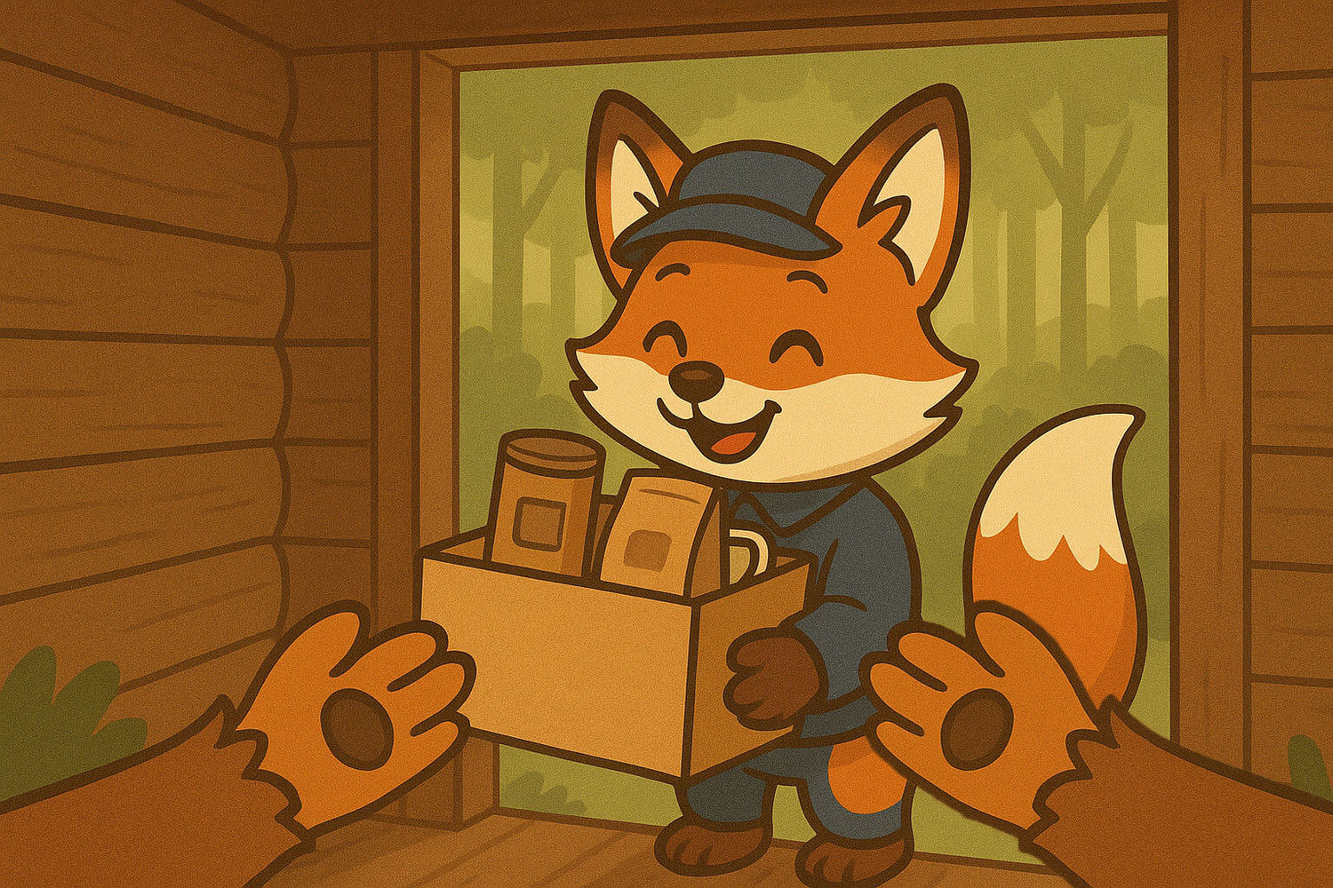 Nos valeurs - Happy Fox livre des colis