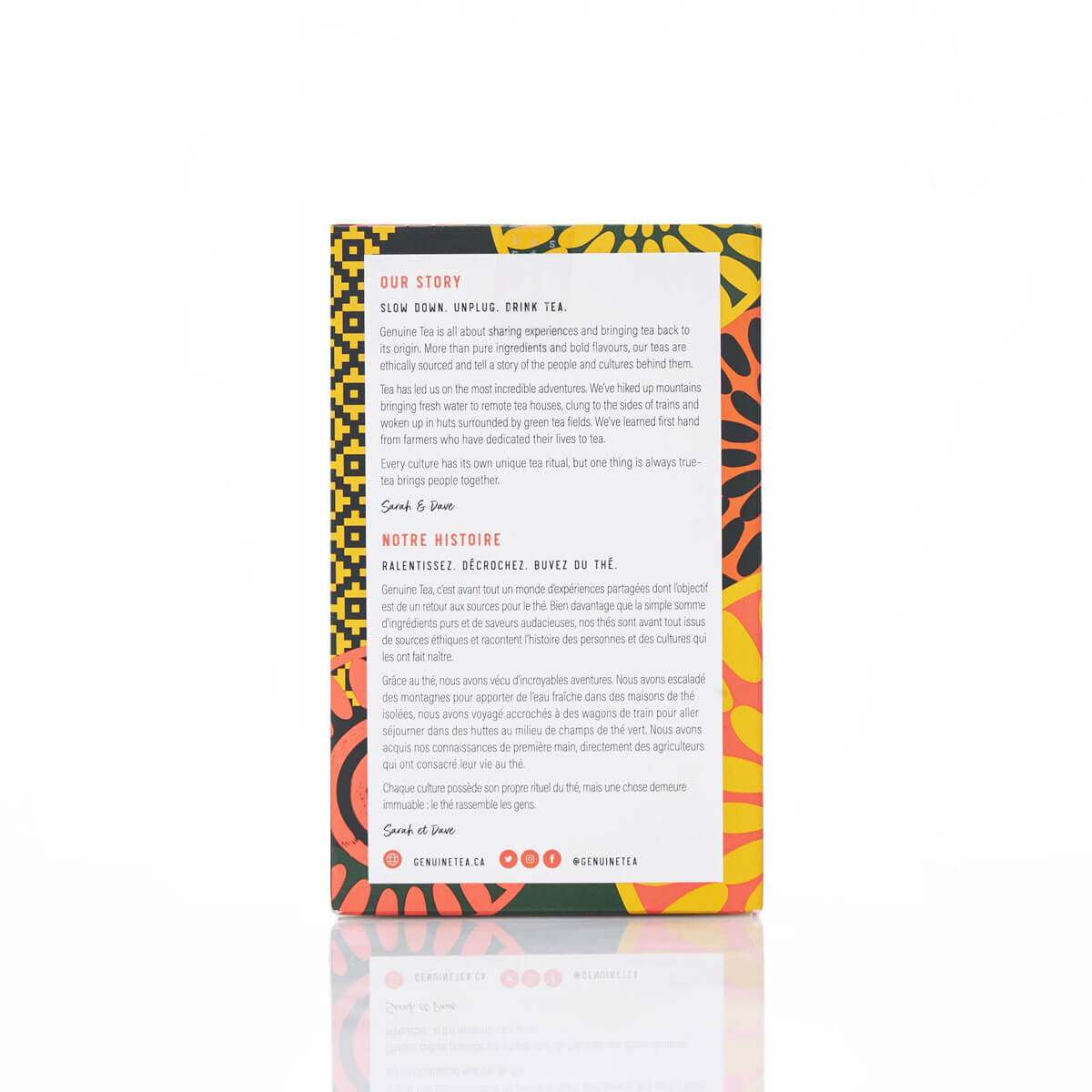 Lemon Ginger Rooibos – Pyramid Tea Bags by Genuine Tea