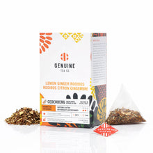 Lemon Ginger Rooibos – Pyramid Tea Bags by Genuine Tea