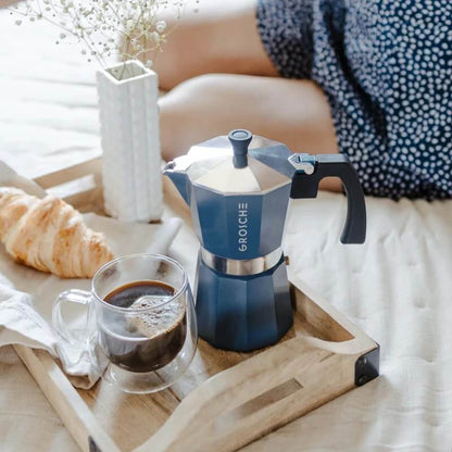 MILANO Stovetop Espresso Maker, Moka Pot – 6 Cup by Grosche