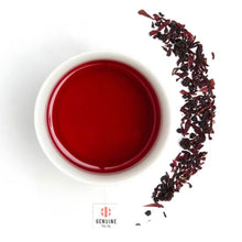 Organic Elderberry Hibiscus Herbal Tea – 15 Pyramid Tea Bags by Genuine Tea