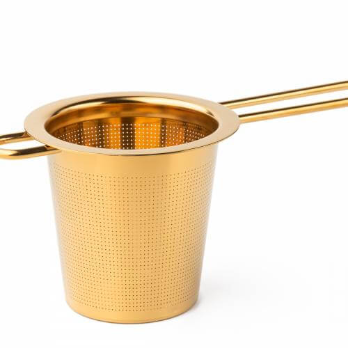 Perfect Tea Infuser with Lid — Stainless Steel Mesh Strainer for Loose Leaf Tea