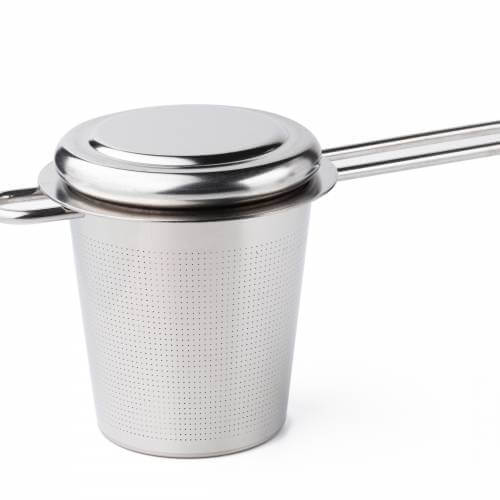 Perfect Tea Infuser with Lid — Stainless Steel Mesh Strainer for Loose Leaf Tea