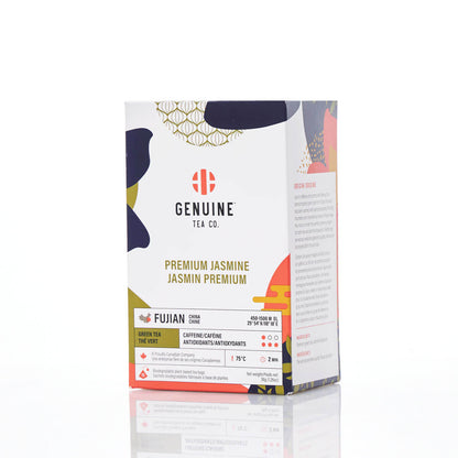 Premium Jasmine Green Tea – Pyramid Tea Bags by Genuine Tea