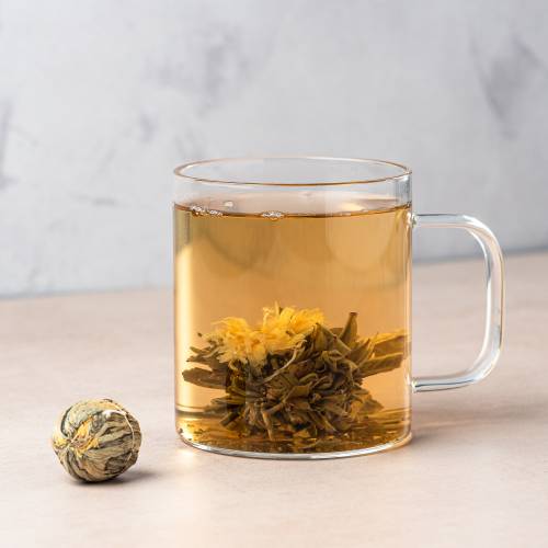 Sunrise Serenade Flowering Tea — 15 Handcrafted Tea Blossoms by Shanti Tea