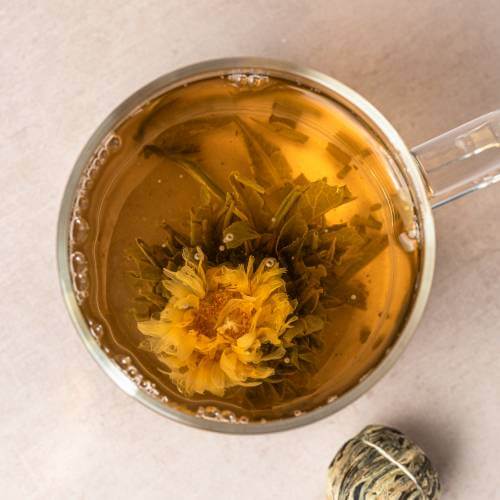 Sunrise Serenade Flowering Tea — 15 Handcrafted Tea Blossoms by Shanti Tea