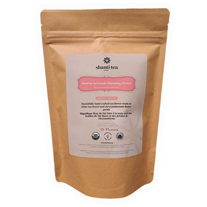 Sunrise Serenade Flowering Tea — 15 Handcrafted Tea Blossoms by Shanti Tea