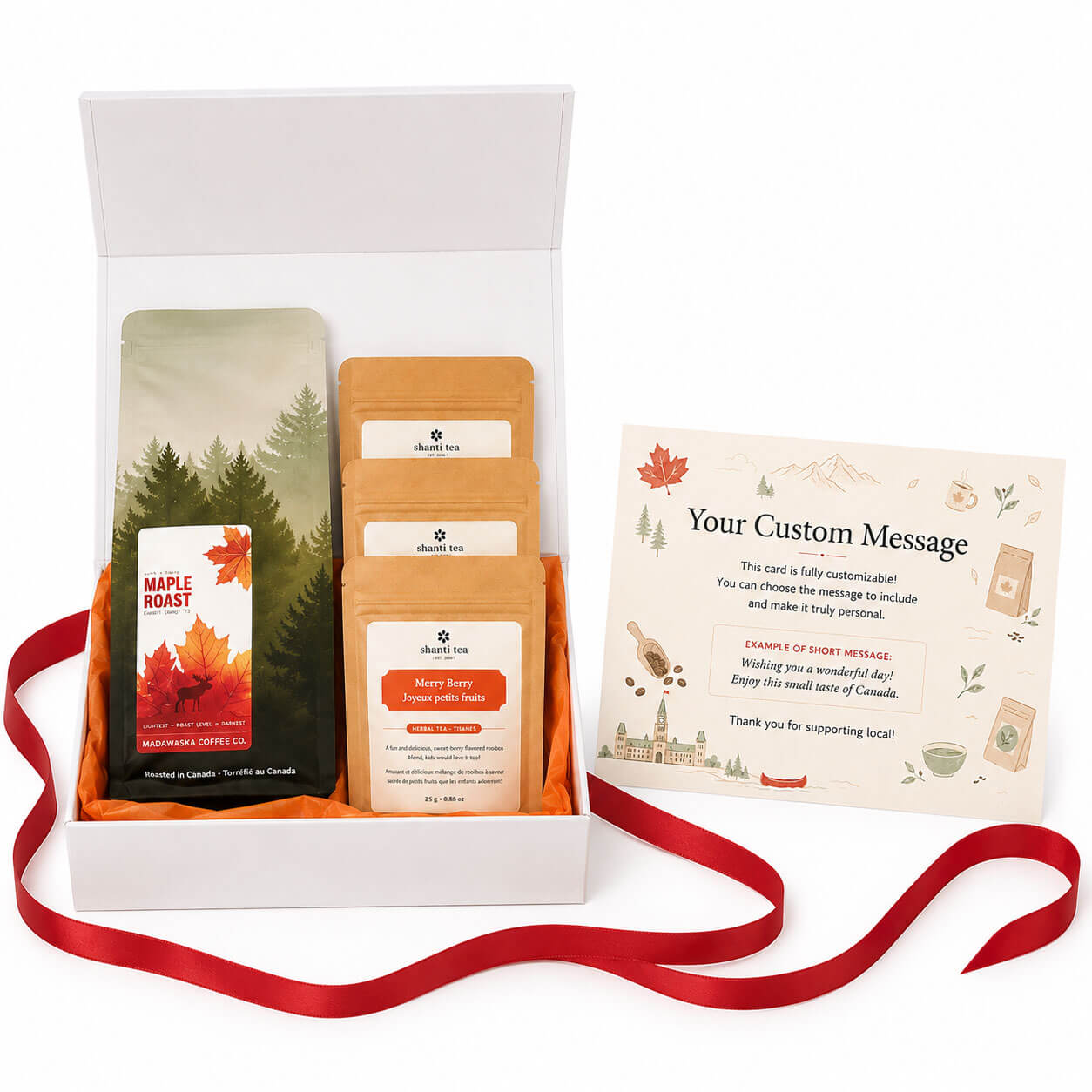 Coffret cadeau ultime thé et café | Coffret cadeau thé et café personnalisé haut de gamme