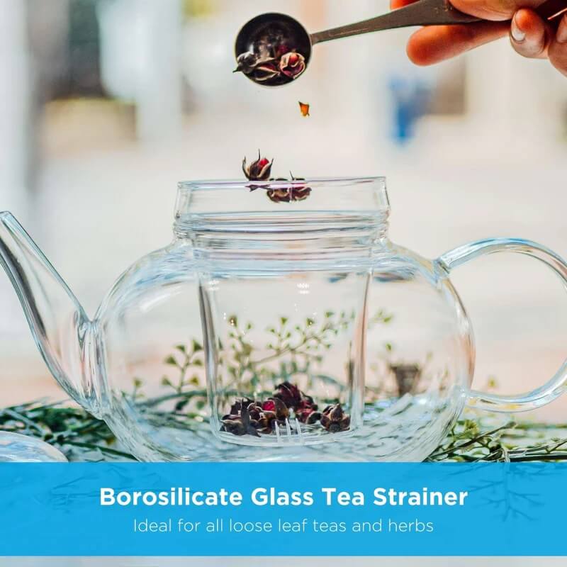 MONACO Glass Teapot with Infuser – 42oz / 1250mL by Grosche