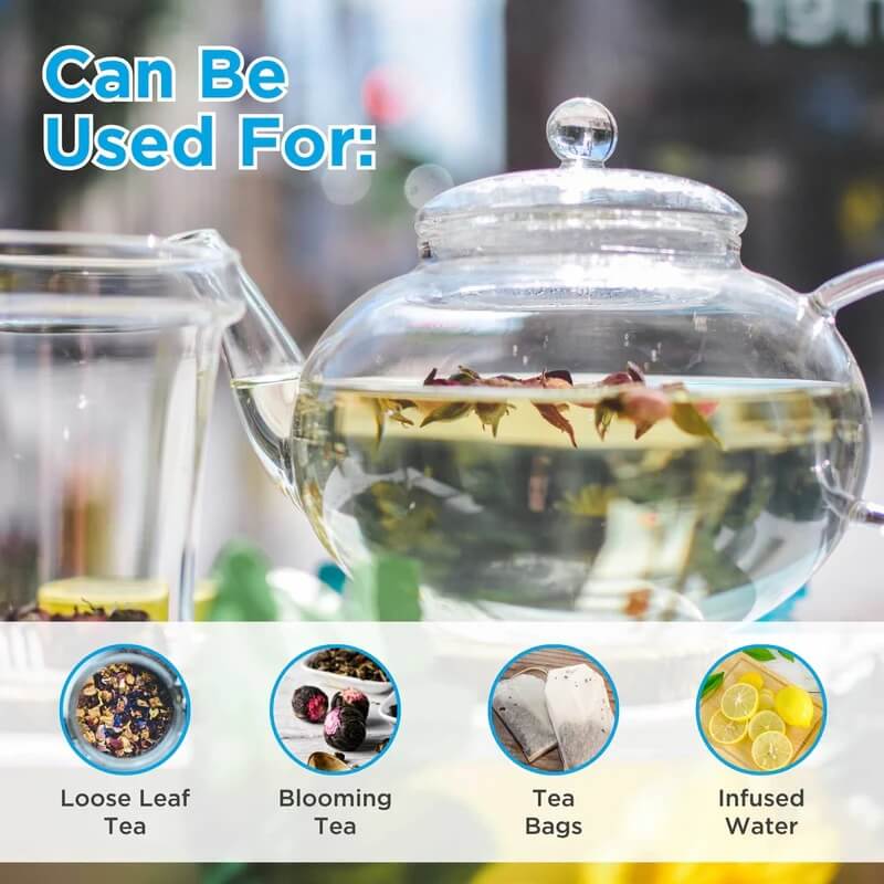 MONACO Glass Teapot with Infuser – 42oz / 1250mL by Grosche