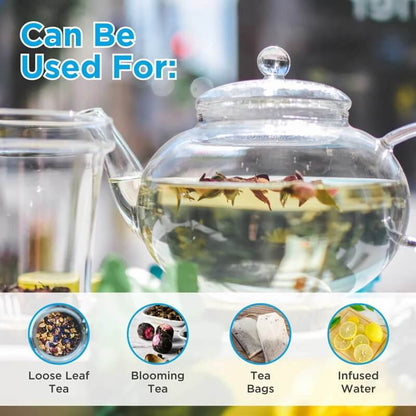 MONACO Glass Teapot with Infuser – 42oz / 1250mL by Grosche