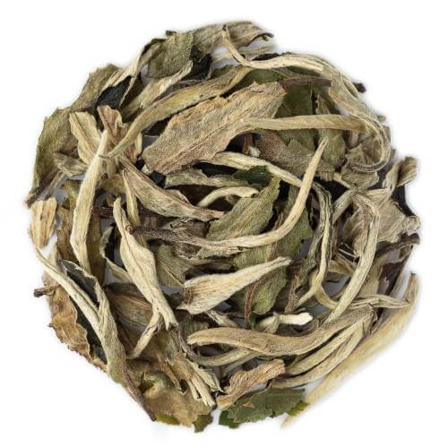 White Peony (Bai Mu Dan) 100g Organic Loose Tea — Premium Chinese White Tea by Shanti Tea — Large Pouch